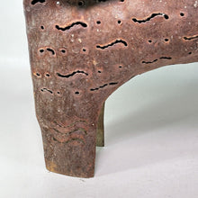 Load image into Gallery viewer, Vtg Scrap Yard Art Metal Cat Lantern Garden Candle Decor Outdoor 17x21