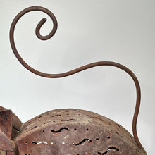 Load image into Gallery viewer, Vtg Scrap Yard Art Metal Cat Lantern Garden Candle Decor Outdoor 17x21