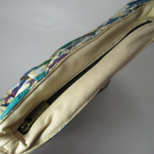 Load image into Gallery viewer, Paul Brent Sun N Sand Tote Handbag Large Blue Green Fish School Crossbody Adjust