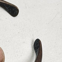 Load image into Gallery viewer, Vtg Copper Cuff Bracelet Brass Wrap Wire Adjust 2.5 in Signed Native American