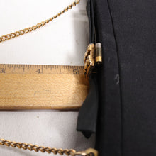 Load image into Gallery viewer, Vtg Evening Clutch Handbag Women S Black Gold Tone Latch Bow Purse Satchel Bag