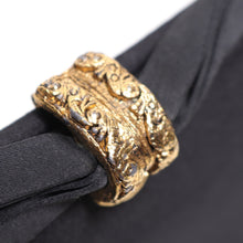 Load image into Gallery viewer, Vtg Evening Clutch Handbag Women S Black Gold Tone Latch Bow Purse Satchel Bag