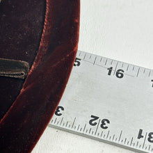 Load image into Gallery viewer, Vtg Garolner Velvet Hat Women 22 Brown Short Rear Wide Side Front Brim Netting