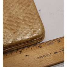 Load image into Gallery viewer, Rolfs Clutch Wallet Women Natural Straw Weave Hinged Hard Case Cards Cash Coin
