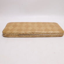 Load image into Gallery viewer, Rolfs Clutch Wallet Women Natural Straw Weave Hinged Hard Case Cards Cash Coin
