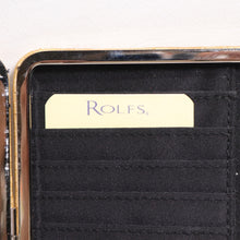 Load image into Gallery viewer, Rolfs Clutch Wallet Women Natural Straw Weave Hinged Hard Case Cards Cash Coin
