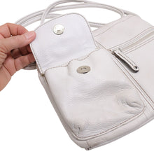 Load image into Gallery viewer, Tignanello Crossbody Handbag Women S Brown Pebble Leather Organizer Purse Bag
