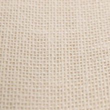 Load image into Gallery viewer, Jute Burlap Tote Bag Small Ivory Covered Handles Laminated LIning 12X10
