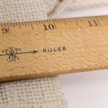 Load image into Gallery viewer, Jute Burlap Tote Bag Small Ivory Covered Handles Laminated LIning 12X10
