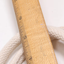Load image into Gallery viewer, Jute Burlap Tote Bag Small Ivory Covered Handles Laminated LIning 12X10
