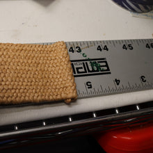 Load image into Gallery viewer, Jute Summer Waist Belt Women XL Stretch Tan Weave Wood Circle Slide Buckle Wide
