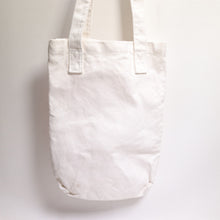 Load image into Gallery viewer, Heart Canvas Tote Small White Pink Love Shoulder Handles Foldable Carryall
