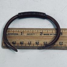 Load image into Gallery viewer, Vtg Copper Cuff Bracelet Wrap Wire Detail 2.5 in Signed B Native American

