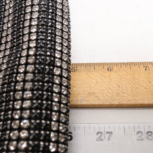 Load image into Gallery viewer, Inc Rhinestone Crossbody Handbag S Silver Black Blink Evening Purse Clutch Bag
