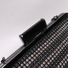 Load image into Gallery viewer, Inc Rhinestone Crossbody Handbag S Silver Black Blink Evening Purse Clutch Bag
