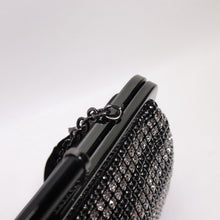 Load image into Gallery viewer, Inc Rhinestone Crossbody Handbag S Silver Black Blink Evening Purse Clutch Bag
